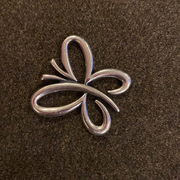 RETIRED James Avery Open Floating Butterfly Pendant retired - Picture 2 of 3